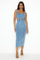 Made To Measure Midi Dress Denim