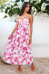 Lily Lane Halter Maxi Dress Pink