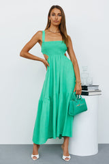 Grass Is Greener Midi Dress Green