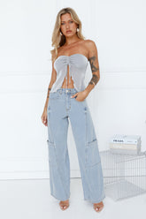 Early Hours Wide Leg Jeans Denim